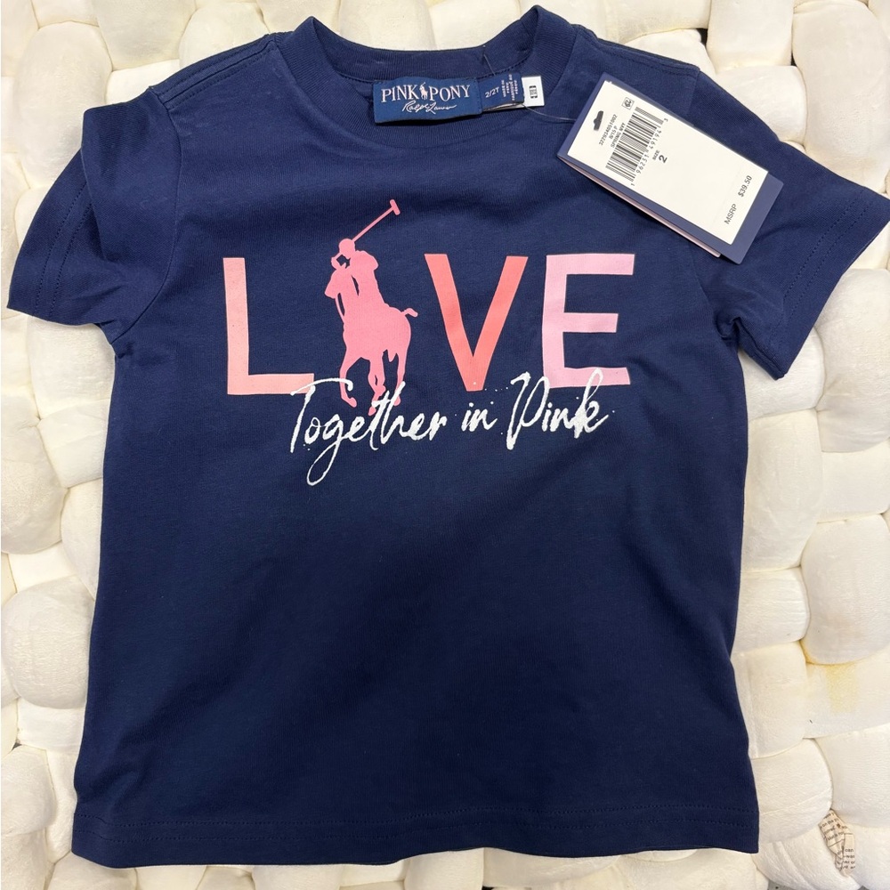 Ralph Lauren Kids Navy Blue T-Shirt